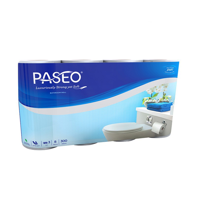 Tissue PASEO ROLL - Tissue Gulung - Tissue Toilet - PASEO ROLL - ISI 8 Roll