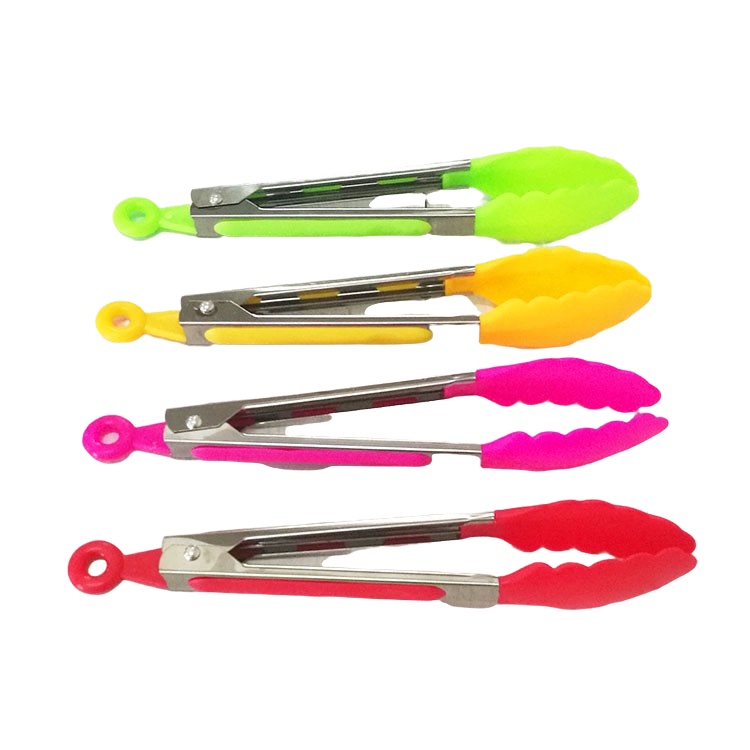 [DEASHOP] CAPITAN KUE - PENCAPIT MAKANAN - FOOD TONGS STAINLESS DAN SILICON - ANTI LELEH &amp; PANAS