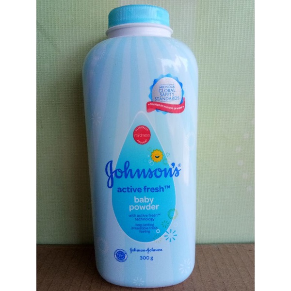 JOHNSONS BABY POWDER BEDTIME, MILK+RICE, BLOSSOMS, ACTIVE FRESH 300GR