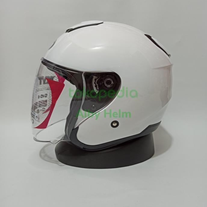 Jual HELM KYT KYOTO WHITE/PUTIH Shopee Indonesia