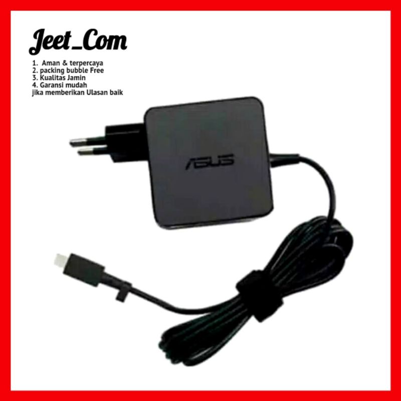 Charger Laptop Notebook ASUS EeeBook E202 E202S X205 X202T 19V 1.75A Micro Usb