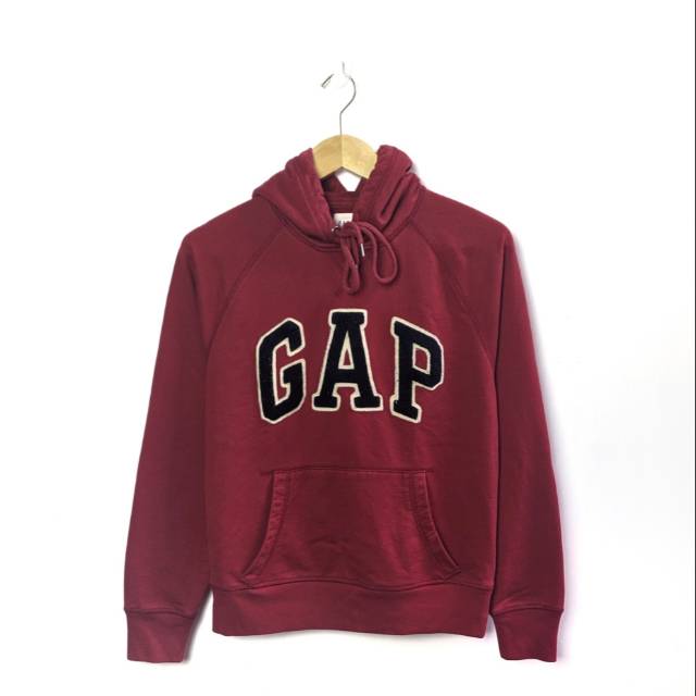 gap hoodie maroon