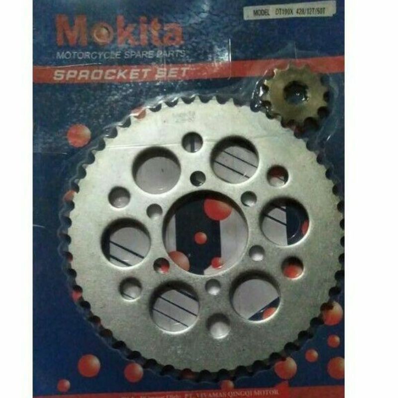GEAR GIR SET DEPAN PLUS BELAKANG DT100X 12-50T