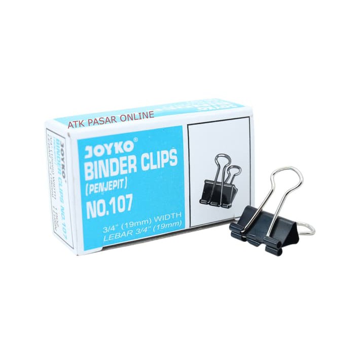 

JOYKO BINDER CLIPS NO.107 {3/4" (19mm) WIDTH}