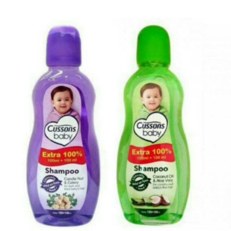 Cussons Shampo Baby 200ml Shampo Bayi Kemiri Aloe Vera Coconut Oil