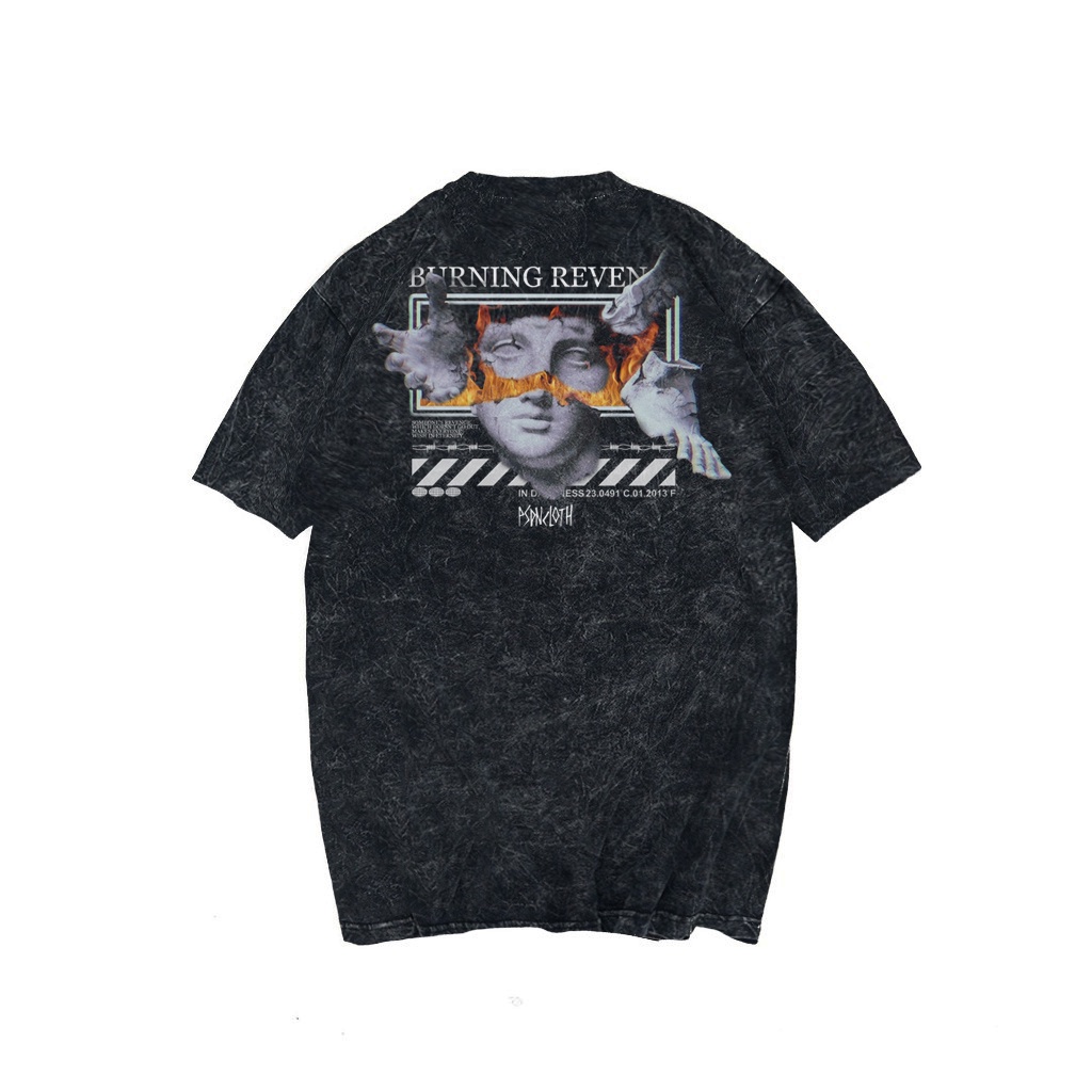 PSDN.CO T-Shirt Washed Burning revenge