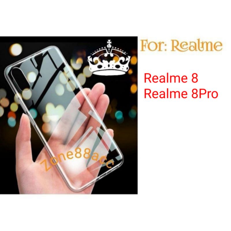 Realme 8 8pro pro Silicon Clear Case Softcase Bening Transparan Casing Cover Silikon Soft jelly