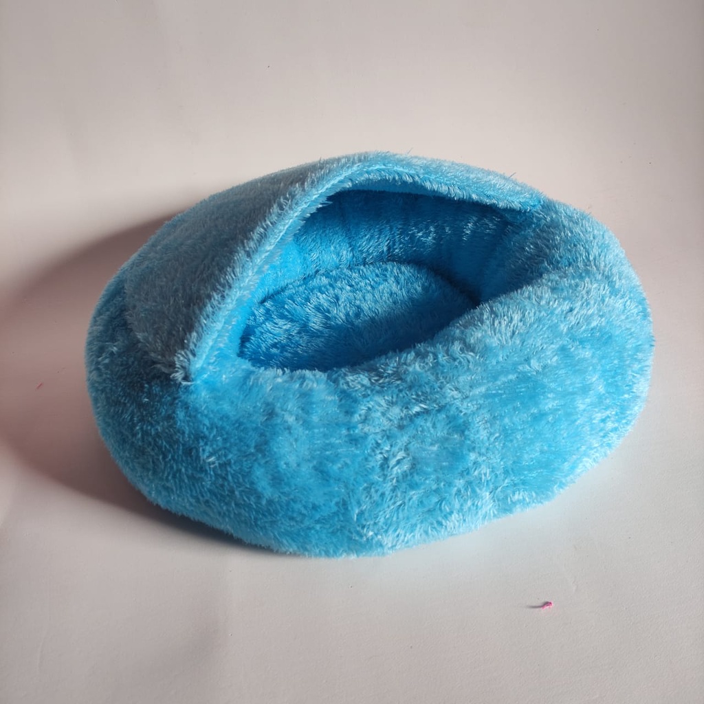 Tempat Tidur Kucing Murah Dan Premium/Kasur Kucing Bulu Halus Dan Hangat/Tempat Kucing/Bantal Kucing/Cat Bed/Perlengkapan Kucing Dan Hewan/Kasur Kucing/Ranjang Kucing/Kandang kucing-Biru Muda