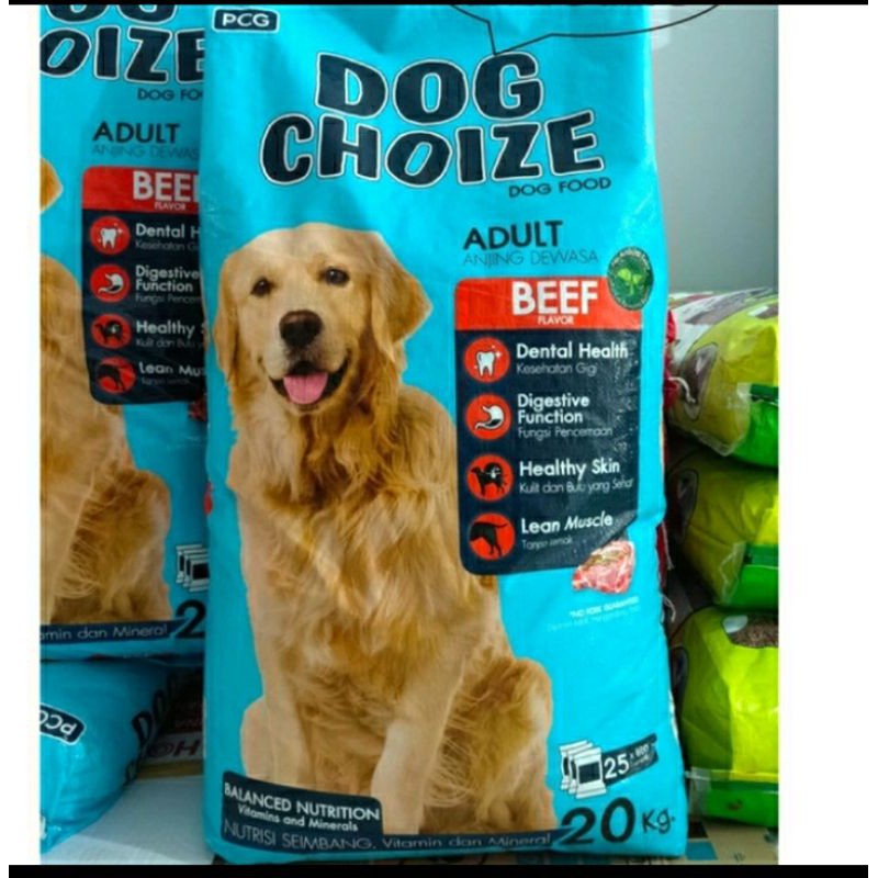 Dog Choize 20kg Makanan Anjing Rasa beff 20kg