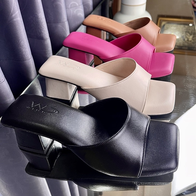 winday JENIT Heels Wanita Hak tahu 5cm Bantalan Empuk