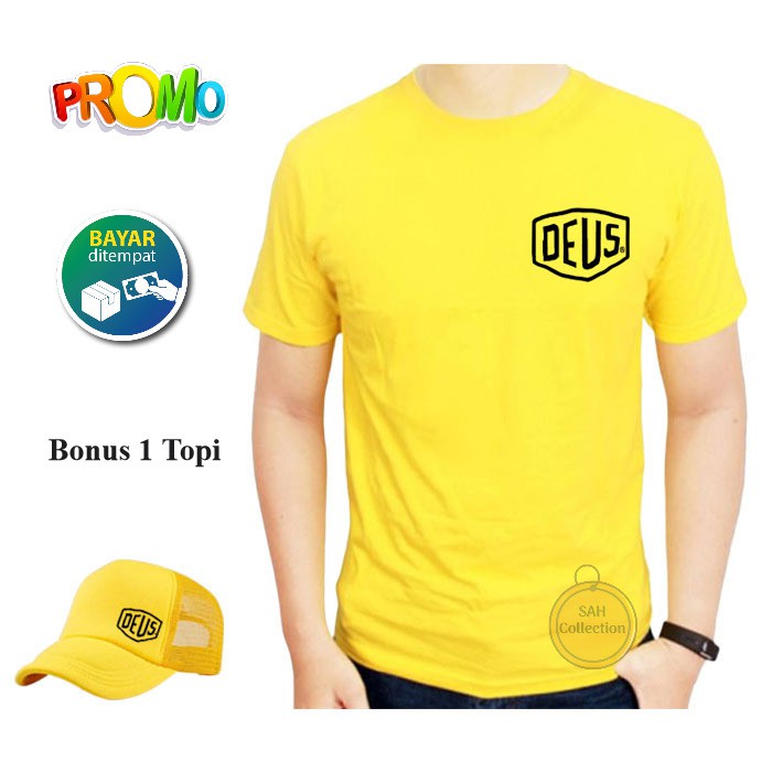 Kaos Distro Devs Hitam Bonus Topi Quality Premium Pria Wanita Keren Best