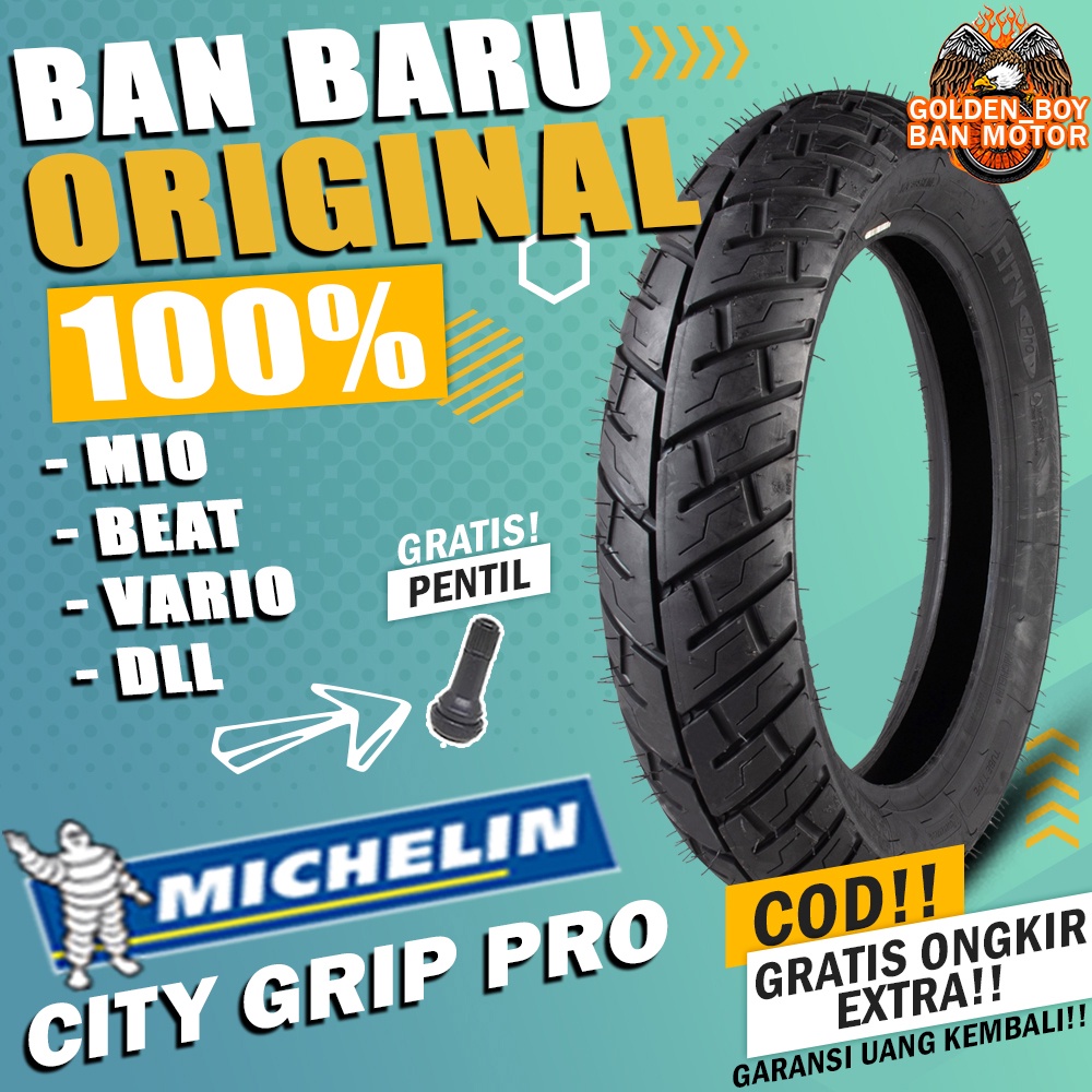 ban motor matic tubles beat michelin city grip pro ring 14 tubles sepasang paket ban motor matic dep