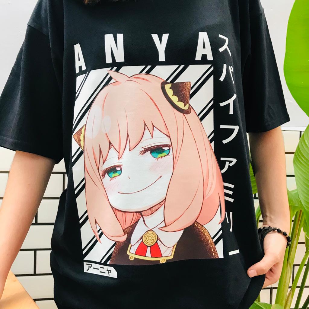 Tshirt Anya Smirk Kanji Anime Manga SPY x Family Premium Unisex