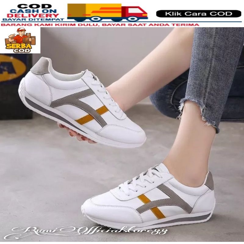 TmO - 8.8 Sale Sepatu wanita fashion sneakers tali kekinian termurah Jogging women Track/sepatu fashion tali kekinian termurah bisa cod size 37-40