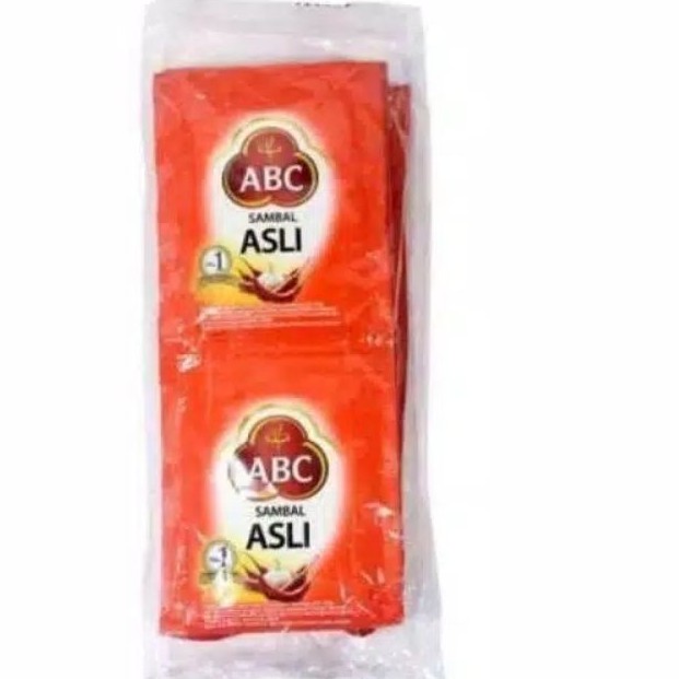 

ABC Sambal asli 1 renceng isi 10 sachet