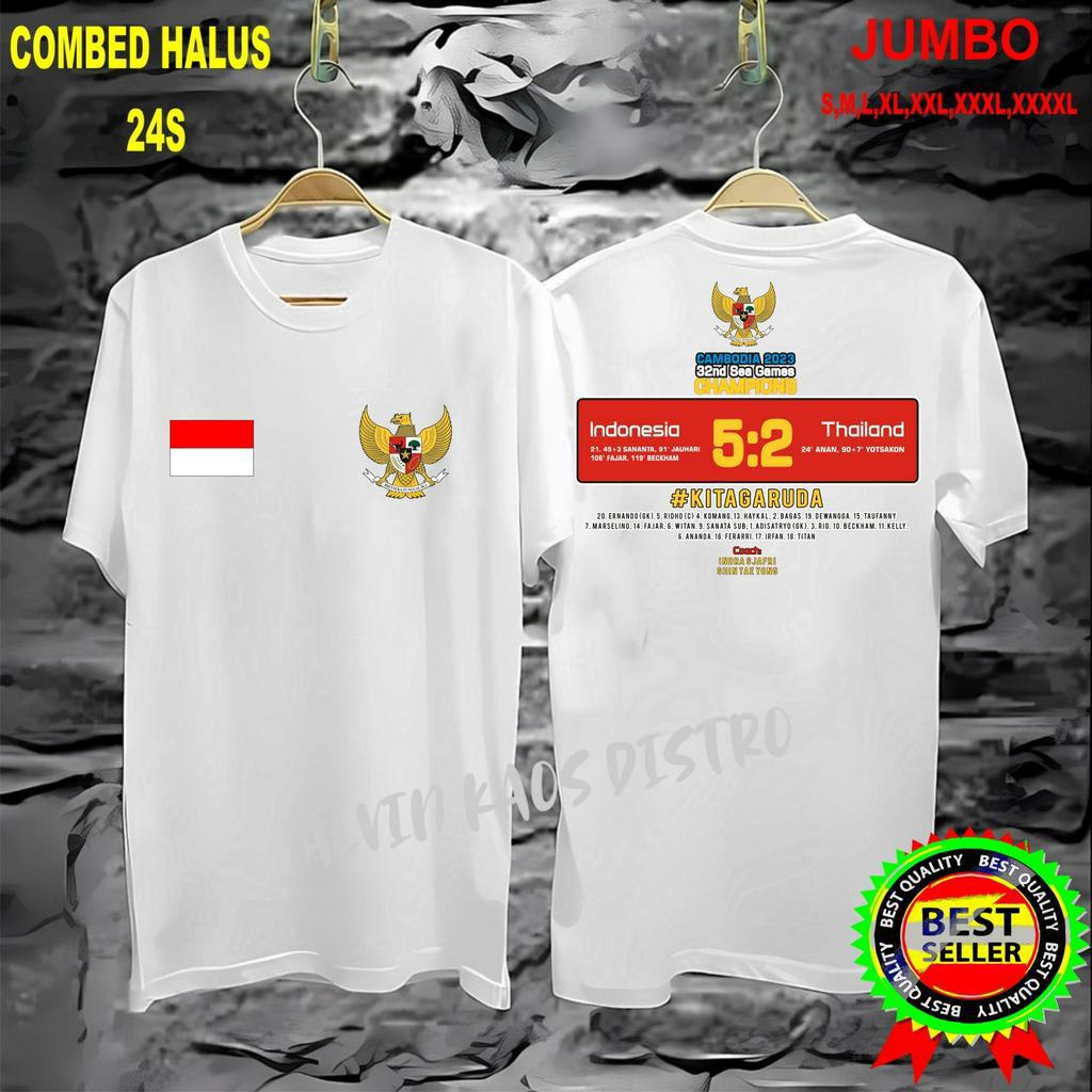 promo kaos sea game db dtf indonesia 5-2 thailand sea game cambodia kaos viral unisex pria dan wanita