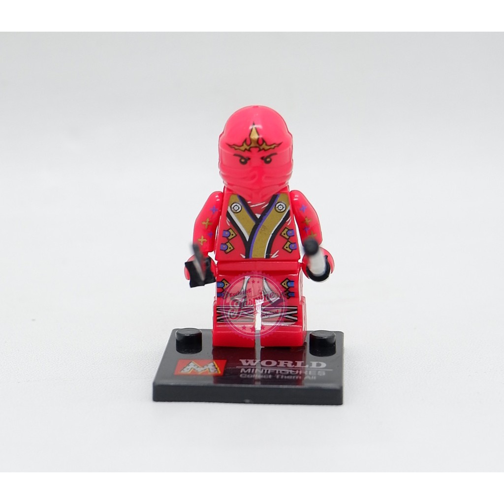 Mainan anak lego / brick Roboman Super Ninja 2 Merah Murah