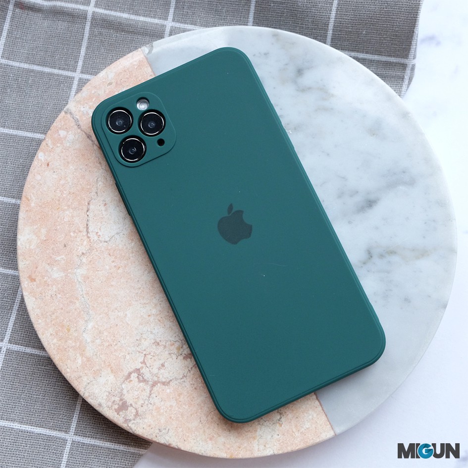 SQUARE EDGE CASE (1) iPhone 6 6+ 7 7+ 8 8+ X XS XR XSMAX 11 11pro 11promax-SQ MIDGREEN