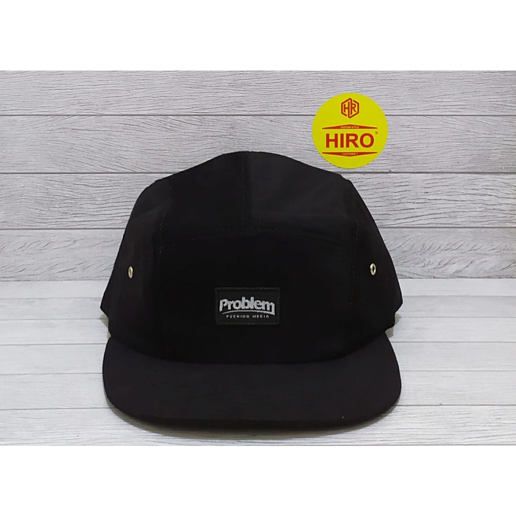 [COD]Topi Snapback Bordir PROBLEM Lima Panel/Topi Hio-Hop/Topi Distro Pria