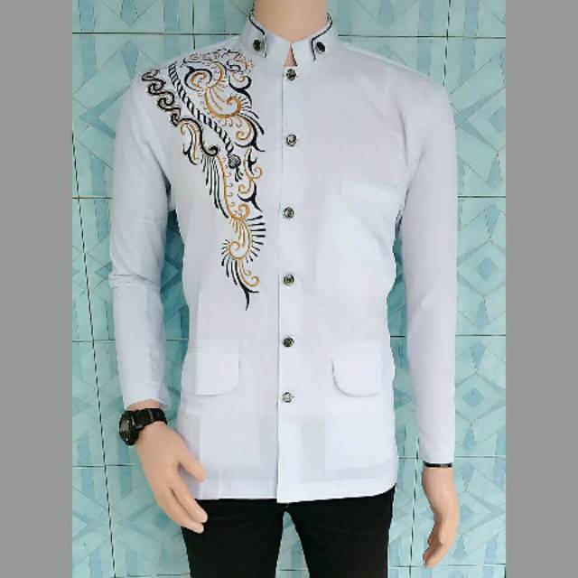 Jasko - Jas Koko Bordir Sorban Batik Putih Bersih