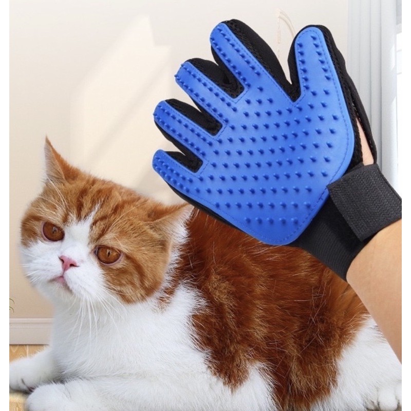 Silicon pet glove brush sarung tangan bulu kucing anjing pet