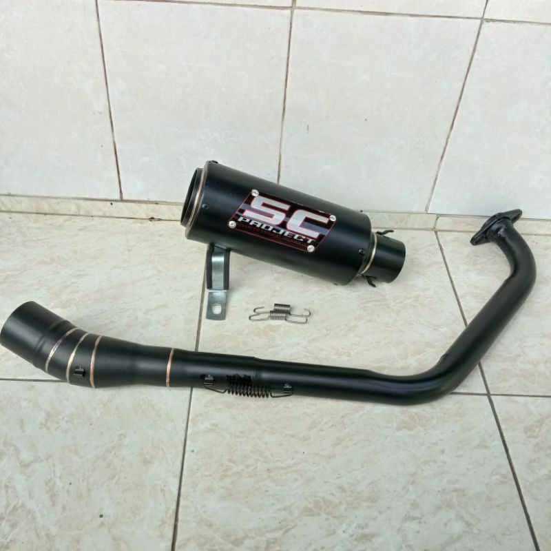 Knalpot Sc project underbelly kolong Vixion R15 v2 v3 Xabre Gsx r150 Cbr 150r Xsr 155