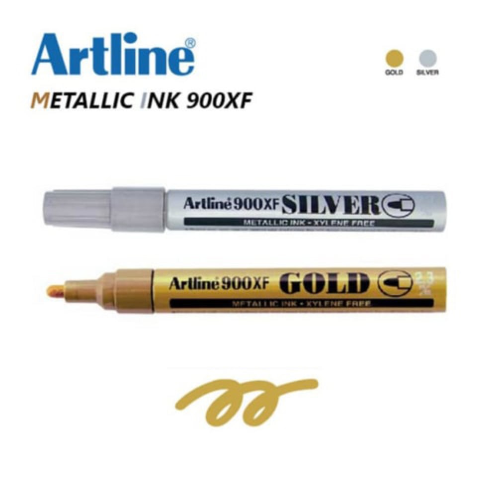 

SPIDOL EMAS /Silver Artline 900XF 2.3 MM spidol GOLD MARKER
