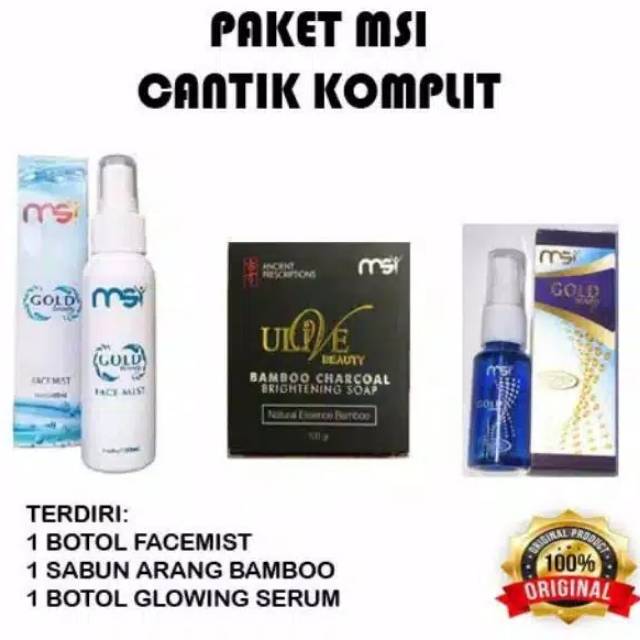 MSI PAKET CANTIK, CERAH, GLOWING BEBAS JERAWAT 100% Original
