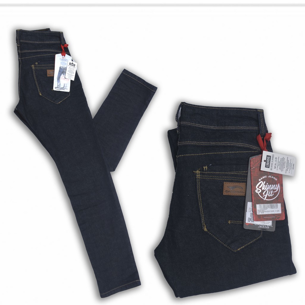 CARDINAL JEANS SKINNY FIT ORIGINAL 100% DARK BLUE