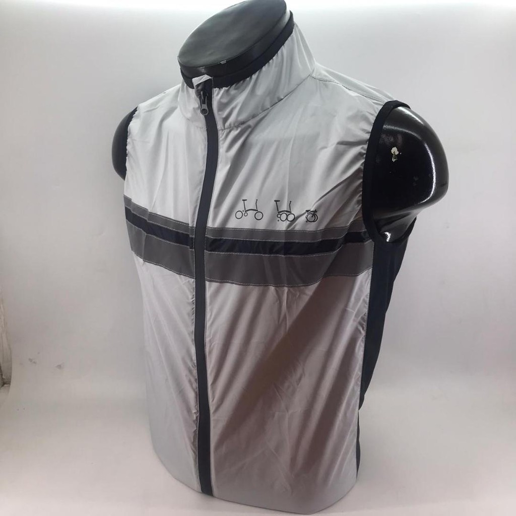 Rompi Pria Wanita Jaket Sepeda Lipat Gowes Vest Windbreaker Gilet