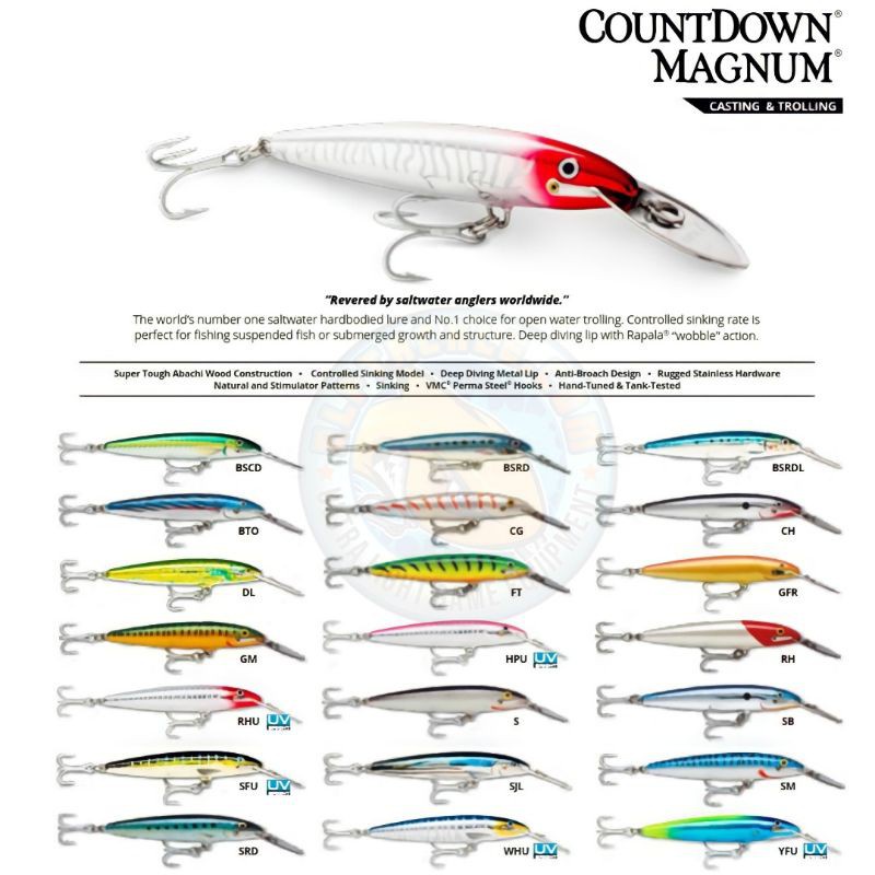 UMPAN RAPALA CD MAGNUM || UMPAN RAPALA MAGNUM COUNTDOWN