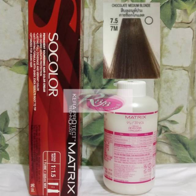 Matrix Socolor 7.5 Chocolate Medium Blonde + Oxydant 135ml