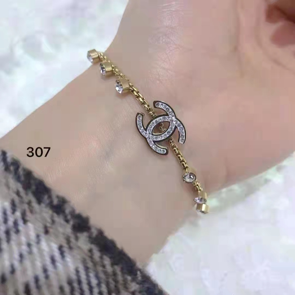 Gelang Titanium CC Permata Perhiasan Fashion 307,3169