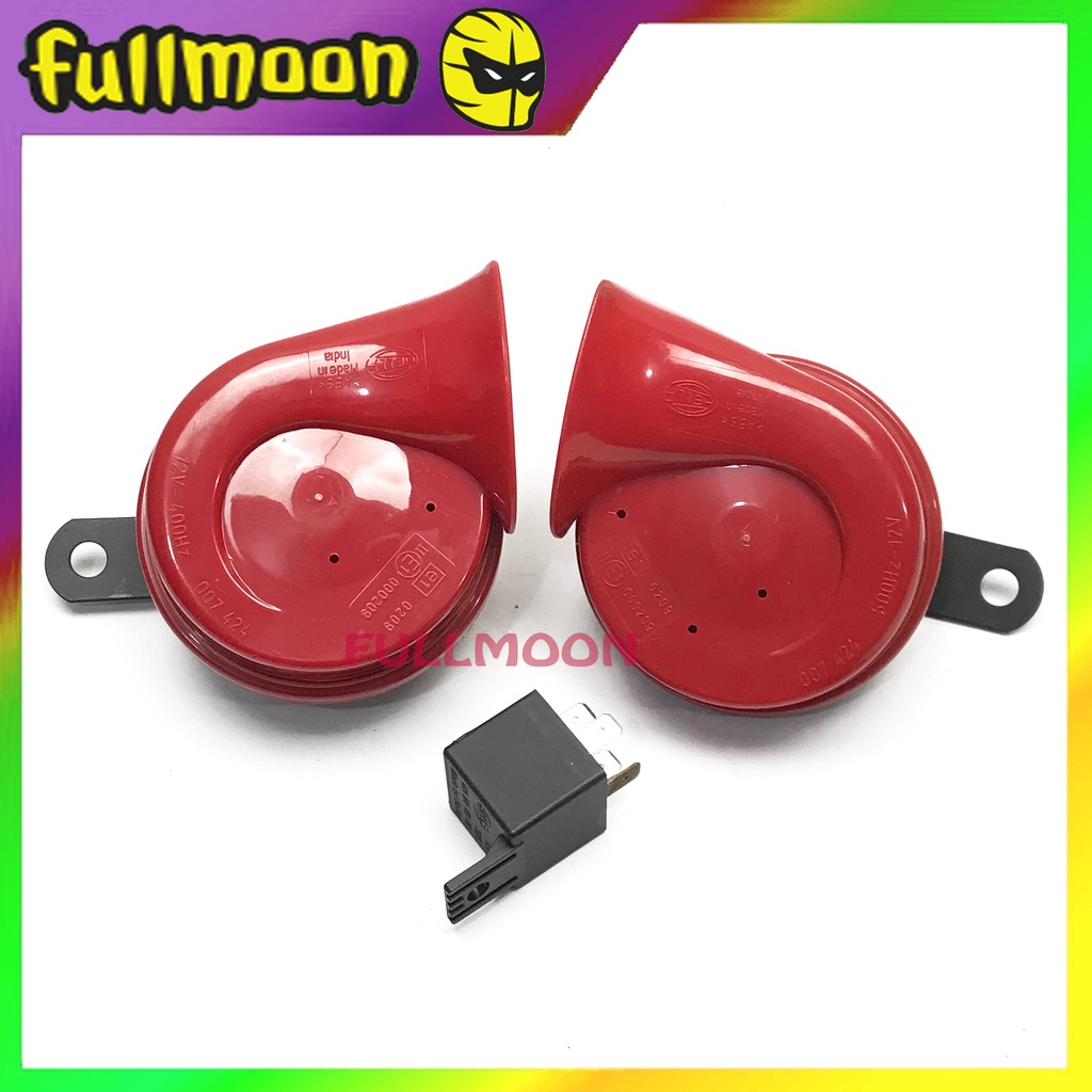 KLAKSON HELLA MERAH TWIN HORN RED