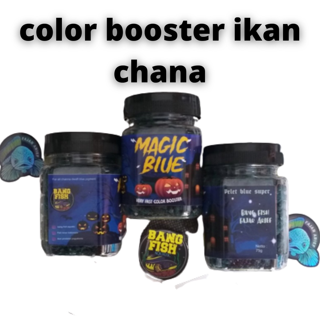 Jual Pelet Magic Blue Bang Fish X Fajar Arief 20 Gram Color Booster Ikan Chana Channa Cana Ikan