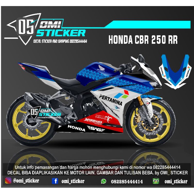 decal sticker Honda cbr250rr mandalika SAG