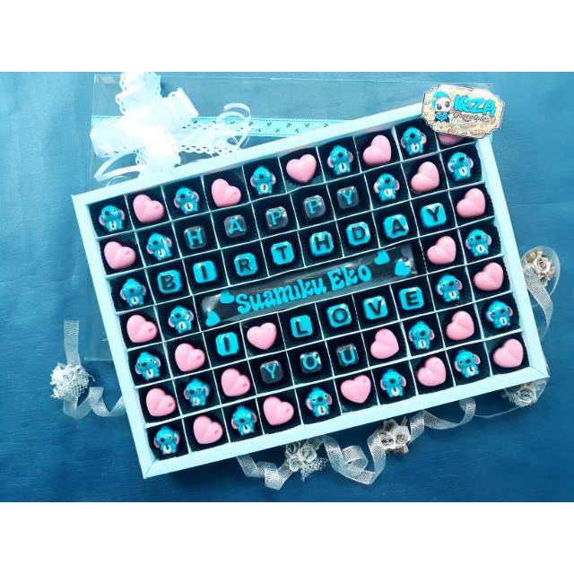 

Coklat happy birthay dan ilove you untuk suami