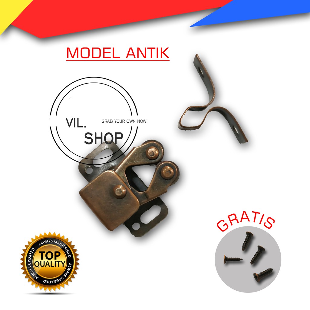 Capit udang / Mata ayam / penjepit laci lemari / kunci laci lemari / tiktak / tictac / capit laci