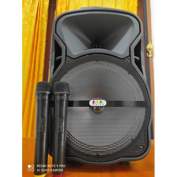 SPEAKER TANAKA 12 IN INCI INCHI. SPEAKER AKTIF BLOUTHOT KARAOKE. SPEAKER PORTABEL. SALON KOPER. SPEA