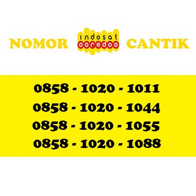 NOMOR IM3 INDOSAT OOREDOO CANTIK
