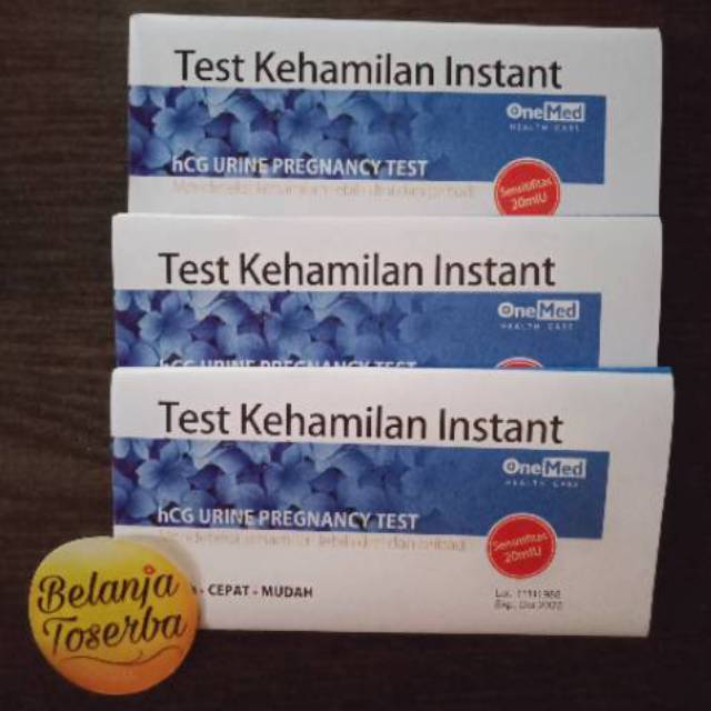 HCG Tes Kehamilan Onemed - Tespek Hamil Onemed Strip - Testpack Akurat Instant One Med Strip