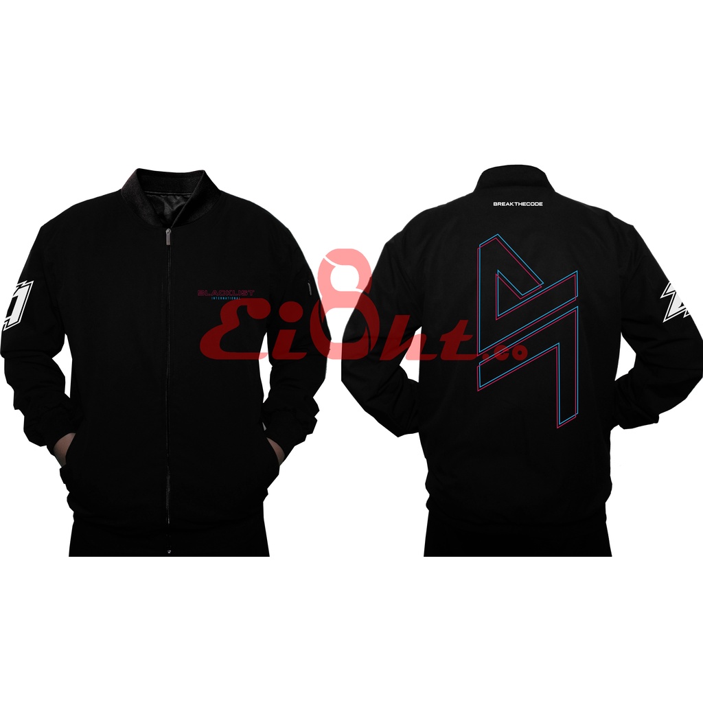 Jaket Bomber Blacklist International New Series Mobile Legend Esport