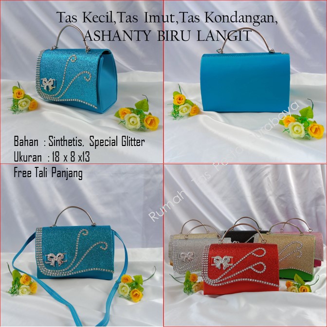 Tas Kecil,Tas Imut,Tas Kondangan,ASHANTY BIRU LANGIT