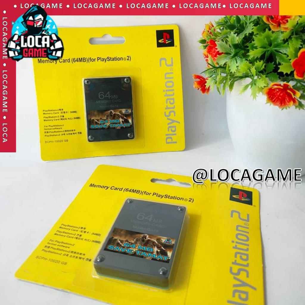 MMC MEMORY CARD PS2 64 MB SAVE TAMAT FULLPART