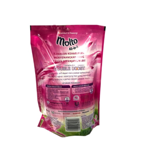 Molto All In One Double Boost 720ml Molto All-in-1 Wanginya Bunga Mawar Molto Pink Pelembut Pewangi Tahan Lama Moltoo