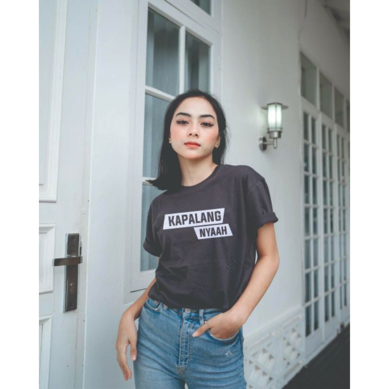 kaos kapalang nyaah / kaos kata kata sunda / kaos simple / kaos hitam / kaos distro / kaos unik