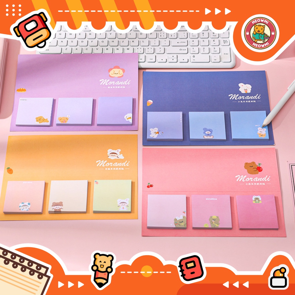 

Sticky Notes Set 3 in 1 Wall Note Unik Morandi MB0113