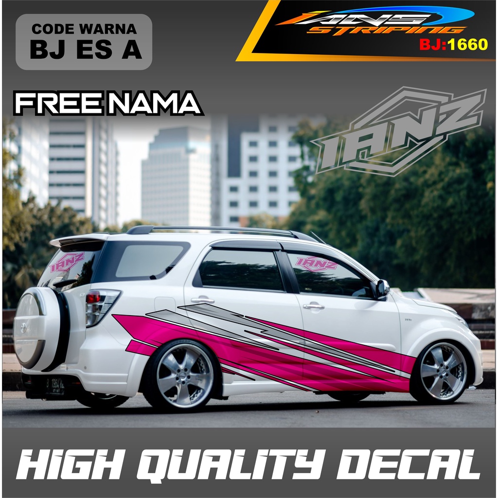 STIKER VARIASI MOBIL TERIOS / VARIASI STICKER DECAL MOBIL AVANZA XENIA INNOVA / DECAL STIKER GRAND LIVINA / STIKER MOBIL