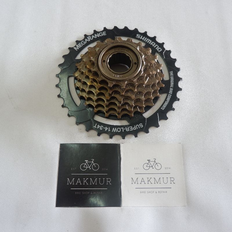 Sprocket Gir Shimano Megarange 7 Speed 14T - 34T - Model Ulir Drat