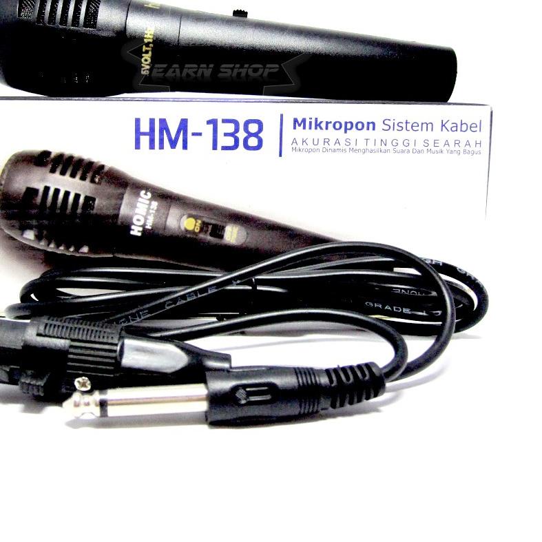 ✳ Homic Mic Karoke Micropon mix Kabel ☟